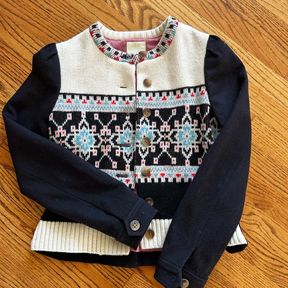 elevenses fair aisle sweater cardigan/jacket